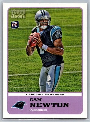 2011 Topps Magic #100 Cam Newton Dark Uniform Rookie RC PANTHERS - Image 1 of 2