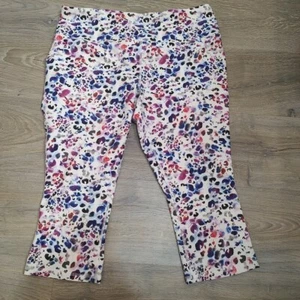 Legging Capri DSG Performance Multicolor Guepardo Tiro Alto Talla XL Atletismo Yoga - Imagen 1 de 8