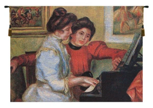 Piano Belgian Tapestry Wall Hanging - Picture 1 of 5