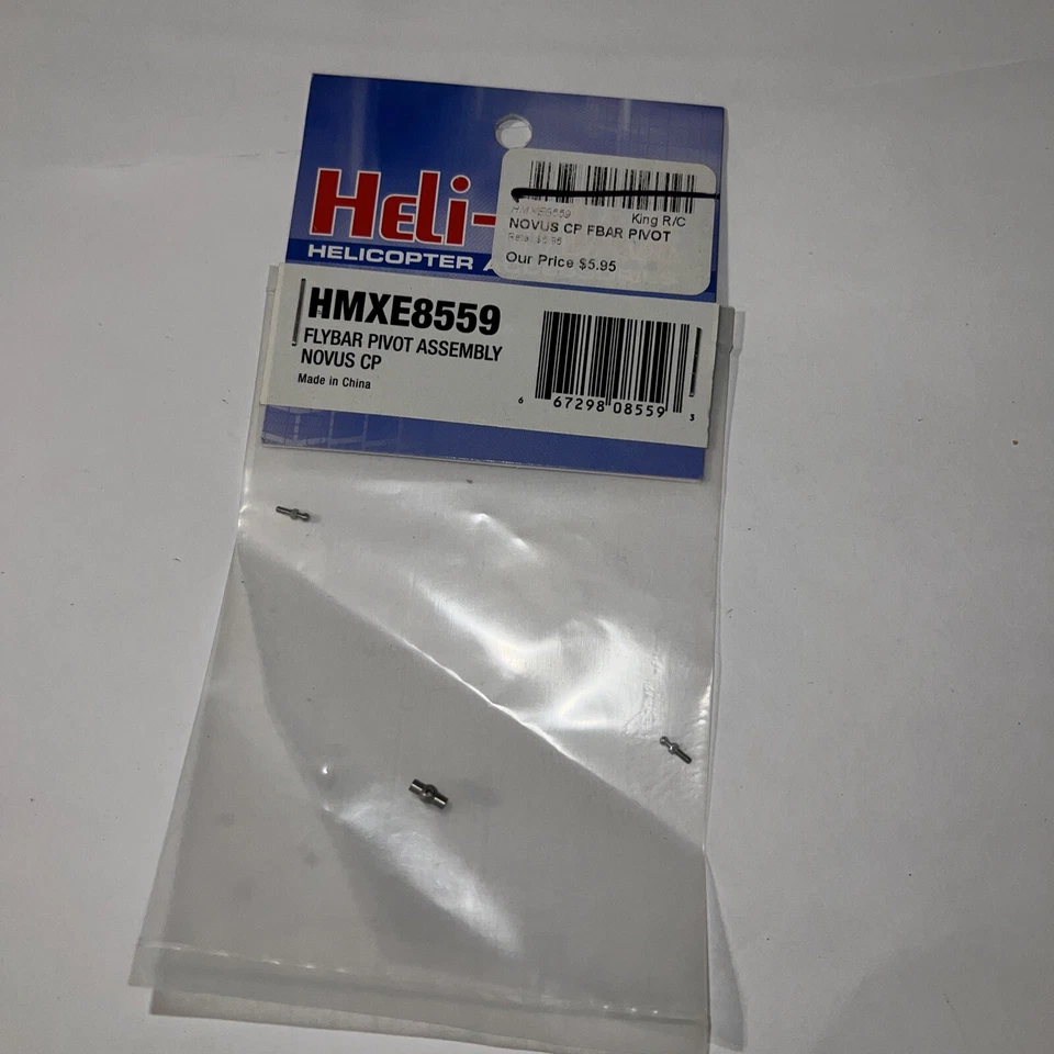 Heli-Max Flybar Pivot Assembly Novus CP HMXE8559 - Image 1 of 1