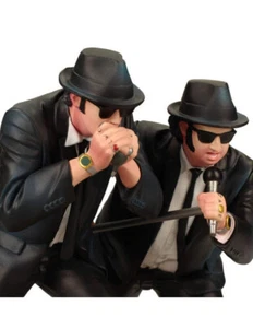 SD TOYS THE BLUES BROTHERS JAKE & ELWOOD SINGING PVC STATUE 18 CM NEW NUOVO - Foto 1 di 4