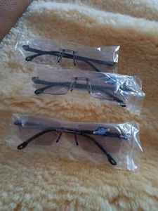 Lesebrille Lesehilfe 3 Stüc Sehhilfe Blaulichtfilter Unisex Stärke 2 Randlos - Bild 1 von 3