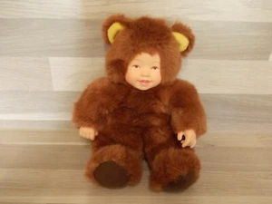 Anne Geddes Bär lachend Granulat Bär Baby Künstlerpuppe 22cm rotbraun - Picture 1 of 7