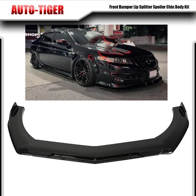 For Acura TL TLX ILX Front Bumper Lip Splitter Spoiler Chin Body Kit Foto 1 de 4
