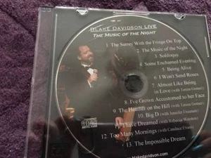 BLAKE DAVIDSON LIVE THE MUSIC OF THE NIGHT CD - Picture 1 of 1