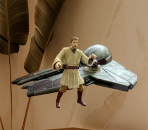 Obi-Wan Kenobi Starfighter Ship & Fig. 2004 Hasbro Star Wars Revenge Of The Sith - Picture 1 of 13