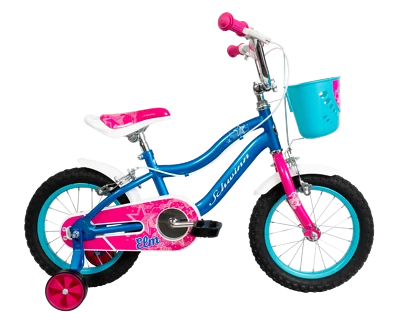 Schwinn Elm 14" Wheel Kids Girls Bike With Stabilisers Age 4+ Blue Pink - Image 1 of 4