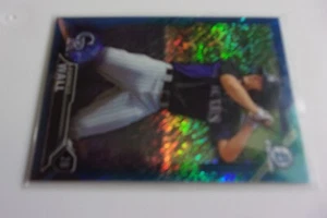 2016 Bowman Chrome Prospects Blue Shimmer Refractors #BCP179 Forrest Wall - Picture 1 of 2