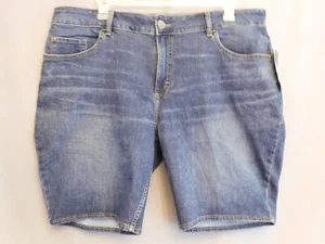 Lee Bermuda Shorts 22W Damen Blau Denim Capri Midrise Größe 22W - Bild 1 von 11
