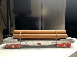 De colección TOOTSIETOY 1939 Silver LOG tren de ferrocarril vagón de carga 3 troncos #2 - Imagen 1 de 16