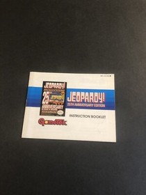 Jeopardy 25th Anniversary Nes Manual