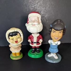 Bobblehead Santa Darla Little Rascals and Eskimo Let's Kiss - Picture 1 of 9