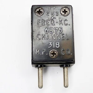 M.P. Radioaficionado Co 6875 KC KHz FT-243 Cristal Militar Amateur Ch. 318 6Q - Imagen 1 de 3