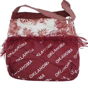 Oklahoma University handgefertigte Handtasche Beuteltasche OU Sooners Boomer - Bild 1 von 6
