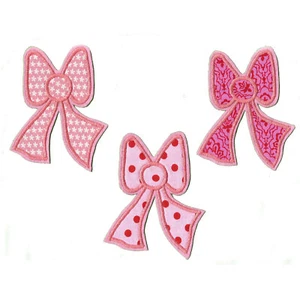 Schleife zum aufbügeln 1 Aufnäher #05 RS# Neu Applikation  Flicken Tuch - Bild 1 von 4