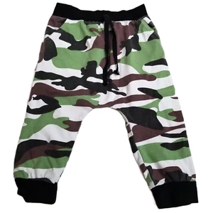 Pantalones camuflados para bebé talla 6-12 meses verde marrón militar joggers niños pequeños ropa de calle - Imagen 1 de 5
