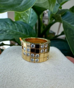 CARTIER LANIERES DIAMOND RING 18K YELLOW GOLD - R11262 - Picture 1 of 7