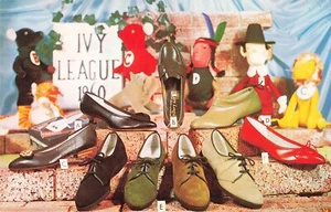 Ivy League Ladies Shoes1960 Advertising Postcard  Ivy League Mascots   F2* - Picture 1 of 2