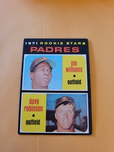 1971 Topps #262 JIM WILLIAMS / DAVE ROBINSON San Diego Padres 