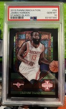 2013-14 Panini Innovation James Harden Stained Glass SP #58 Rockets PSA 10