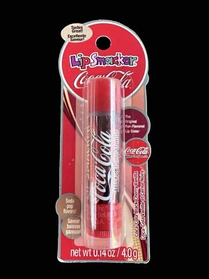 Bálsamo labial vintage Lip Smacker Bonne Bell Coca-Cola soda negro cereza vainilla raro Foto 1 de 3