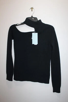 SUÉTER ANTONIO MELANI TINA 100% CACHEMIR HOMBRO RECORTE NEGRO TALLA XS Foto 1 de 4