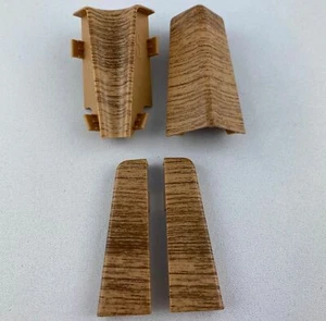 Ecken Innenecke Außenecke Endkappe für Sockelleisten 58mm Eiche dunkel honey Oak - Bild 1 von 6