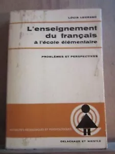 Legrand: La Enseñanza Del Francés En La Escuela Primaria/Delachaux & Niestlé - Imagen 1 de 1