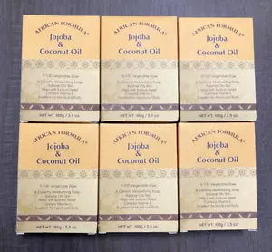 6er-Pack African Formula Jojoba & Kokosöl Seife je 3,5oz (100g) - BRANDNEU! - Bild 1 von 2