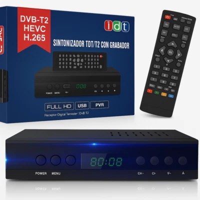 Decoder Digitale Terrestre Full HD Dvb T2 Usb HDMI Presa Scart USB Telecomando - Immagine 1 di 4