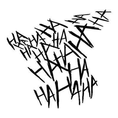 Joker HAHAHA Stickers Decals Helmet Tank Car Van Motorbike Matte Sticker - Image 1 of 4
