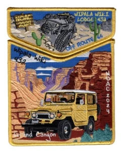 OA WIPALA WIKI LODGE 432 BSA GRAND CANYON Council az 2024 noac ¡juego de jeep de 2 parches! - Imagen 1 de 2