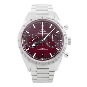 Ensemble complet Omega Speedmaster '57 acier inoxydable rouge 40,5 mm 332.10.41.51.11.001 - Photo 1/6