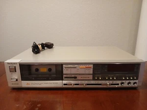 VTG 80's Technics RS-B48R Stereo Cassette Tape Deck Auto Reverse Tested 110/220v - Picture 1 of 15