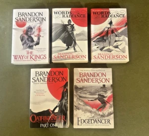 Brandon Sanderson The Stormlight Archive Series 5 Books with Edgedancer Novella - Picture 1 of 8
