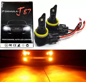 Kit LED M10 100W H11B naranja dos bombillas luz de cabeza haz bajo lámpara de reemplazo - Imagen 1 de 12