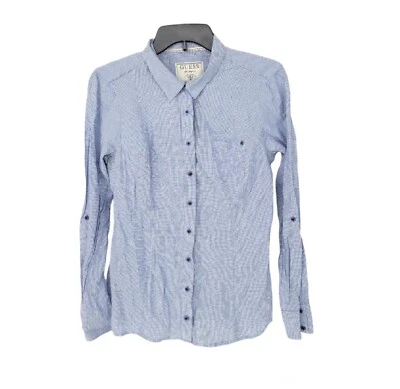 Camisa Guess para mujer grande a cuadros botón manga larga guinga top ligero  Foto 1 de 4