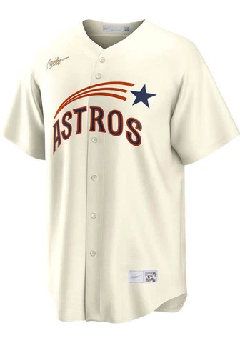 Houston Astros Nike Men's White Alternate Official MLB Team Jersey Cover