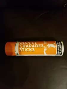 Puppet Charades Sticks Tube Game. 50 Double Sided Sticks. - Picture 1 of 2