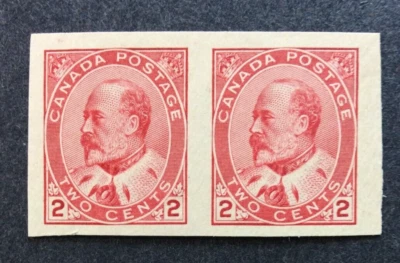 BroadviewStamps Canada #90a MNH VF imperf pair.  CV$120 - Image 1 of 2