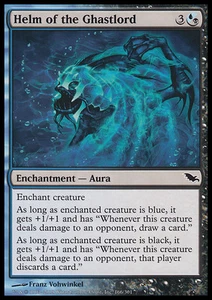 MTG HELM OF THE GHASTLORD EXC - ELMO DEL TETRO SIGNORE SHM - Picture 1 of 1