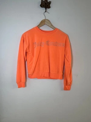 Juicy Couture Orange Crew Neck Logo Sweatshirt Size 12/13 - Image 1 of 4