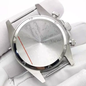 29.5-32.5MM Silver Case Sapphire Crystal Dial Watch Part for VK63/VK64 Movement - Bild 1 von 8