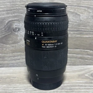 Quantaray 70-300mm 1:4-5.6 LD AF Tele-Macro (1:2) Camera Lens For Minolta AF - Picture 1 of 10