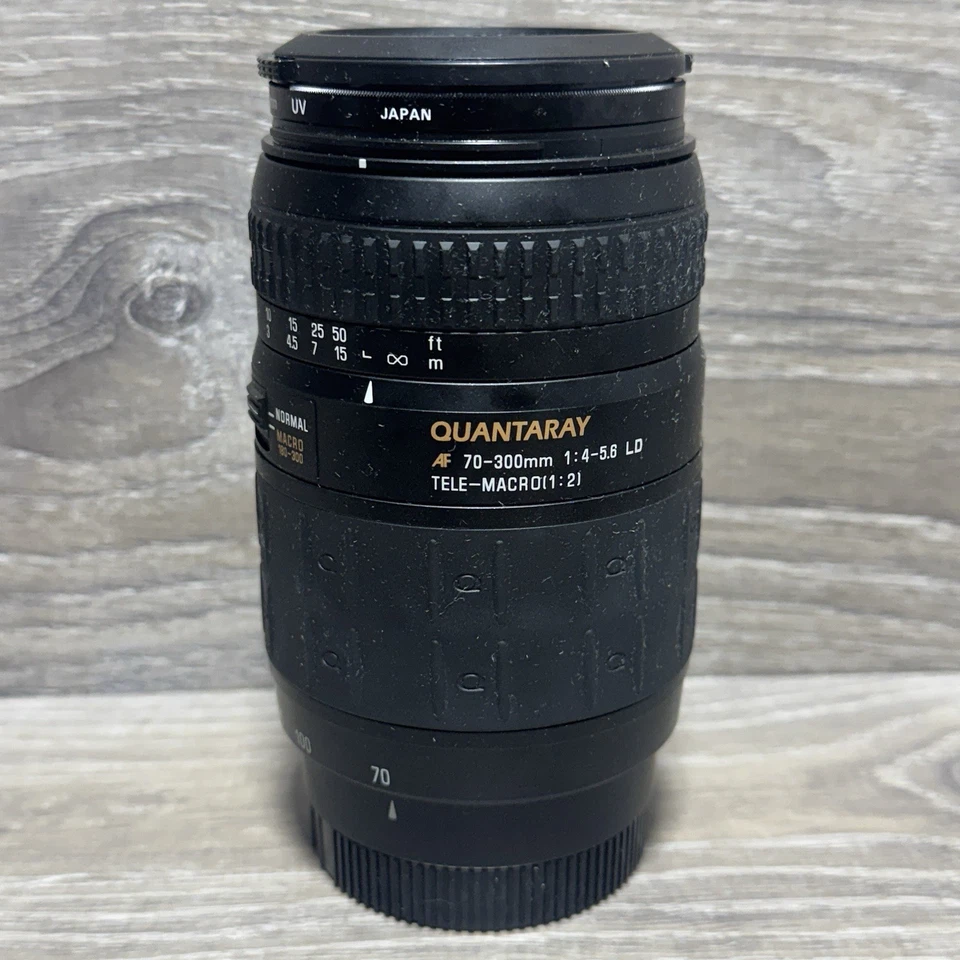 Quantaray 70-300mm 1:4-5.6 LD AF Tele-Macro (1:2) Camera Lens For Minolta AF - Image 1 of 4