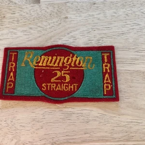 Original REMINGTON 25 STRAIGHT TRAP SHOOTING SHOTGUN PATCH 12 GU 20 GA RARE - Picture 1 of 6