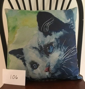 NEW Kitty Pillow - 17” Cat Pet Pillowcase Cover - #106 - Cat Rescue Fundraiser - Picture 1 of 2