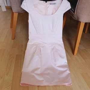Kleid 36 Puder Ballonkleid Kurz Baumwolle Sommerkleid Fest leicht satiniert - Bild 1 von 12