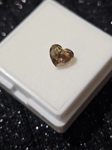 Natural Loose 1.02 Ct Heart Cognac Champagne Diamond  6.68x6.0mm - Picture 1 of 5