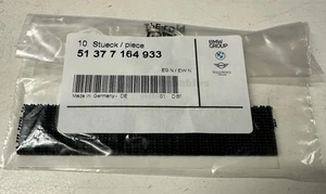 GENUINE NEW BMW 1 2 3 4 5 SERIES HOOK AND LOOP FASTENER P/N 51377164933 - Picture 1 of 2